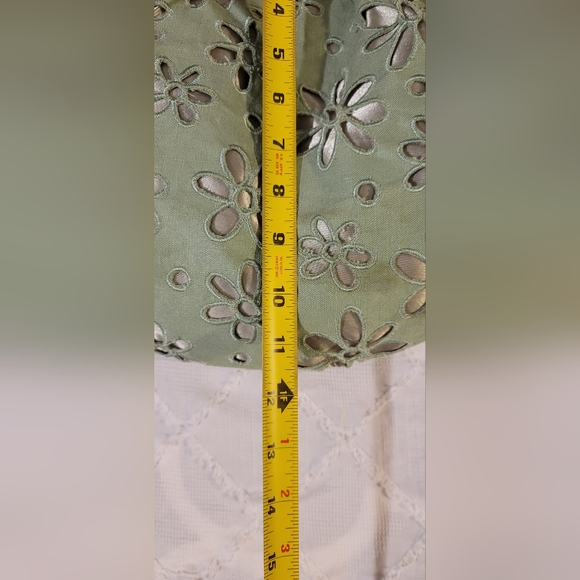 VINTAGE Kenzie Green and Metalic Flower Pattern Hobo Crossbody Bag /Shoulder Bag - Picture 11 of 15